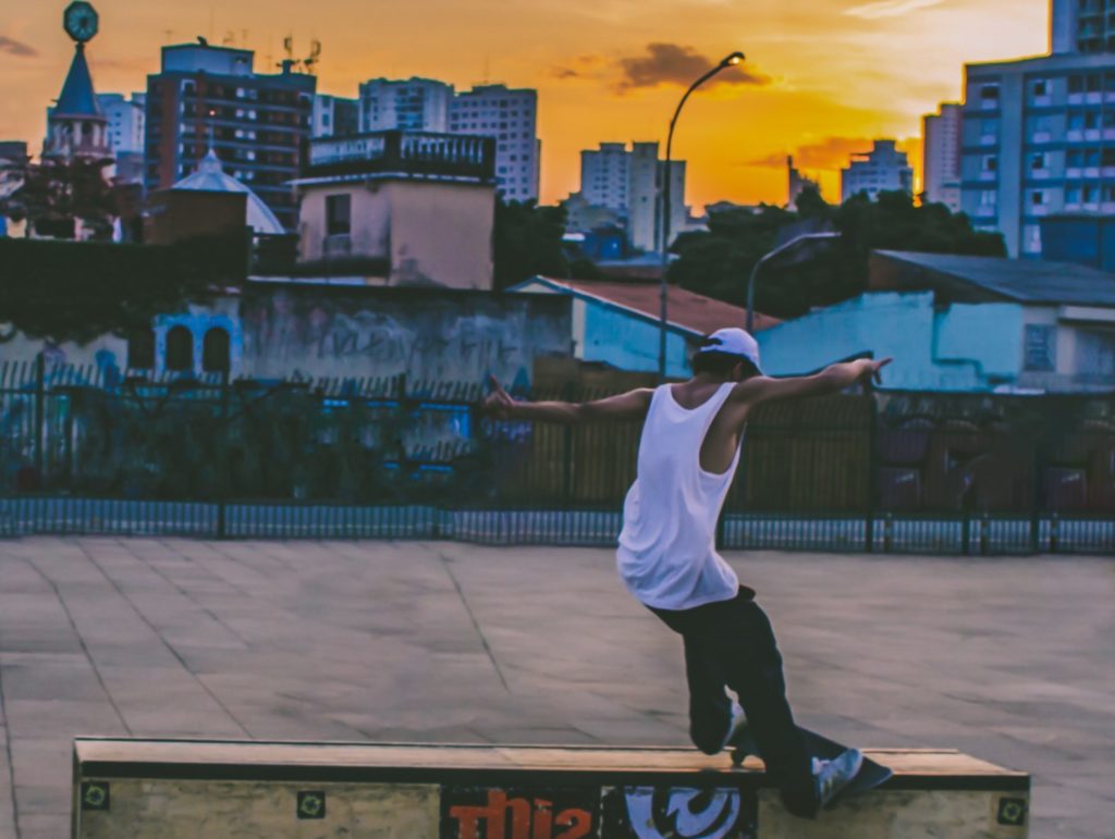Skater im Parca da Independencia, São Paulo