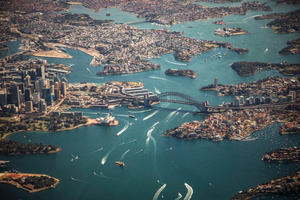 Sydney aus der Vogelperspektive