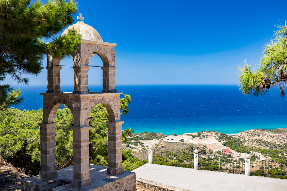 Meerblick vom Kloster Agios Ioannis Thymianos auf Kos
