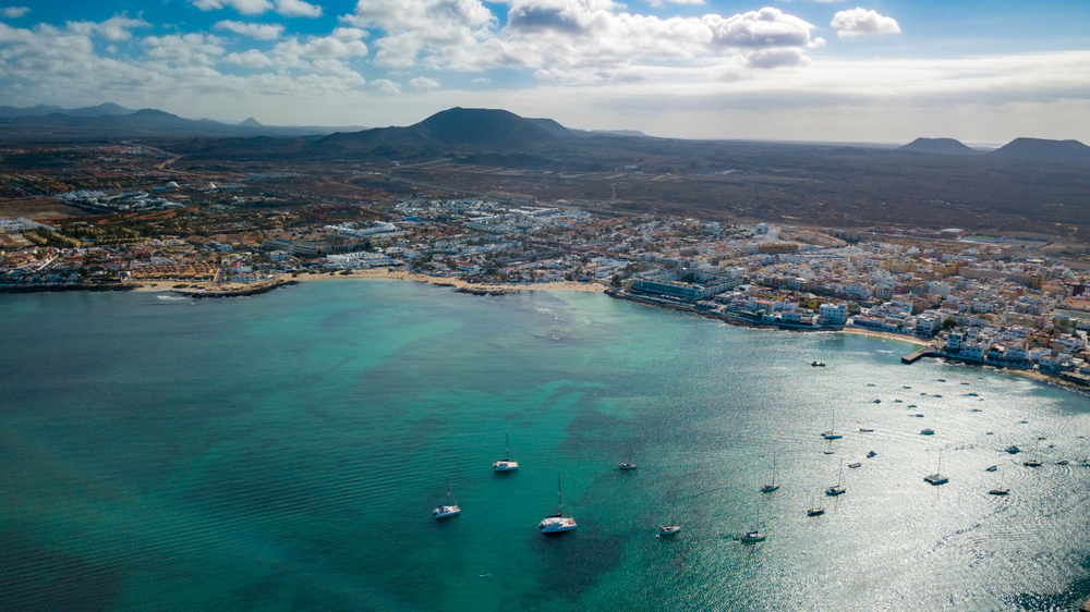 Luftbild von Corralejo auf Fuerteventura