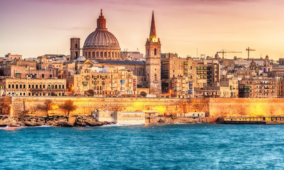 Skyline von Valletta, Malta