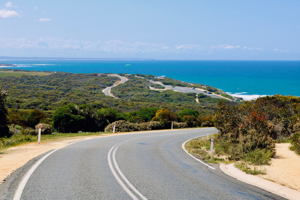 Küstenstraße in Australien
