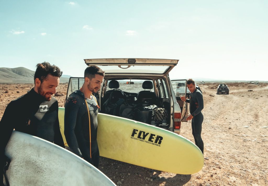 Surfer auf Fuerteventura