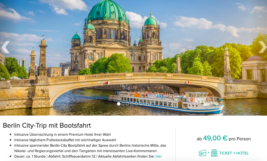 Berlin Städtereise mit Fußballspiel