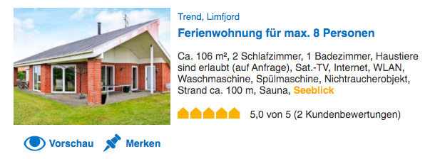 ferienhaus trend