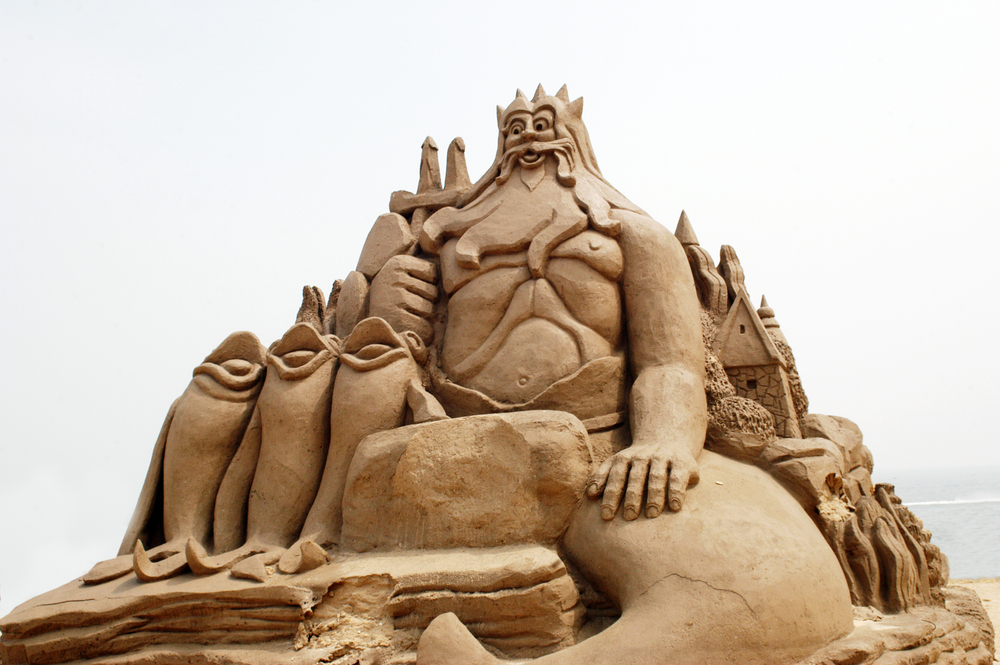 Imposante Sandskulpturen