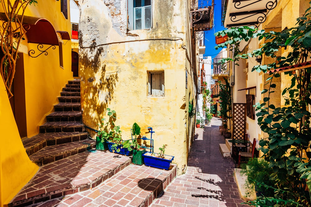 Hübsche Straße in Chania, Kreta