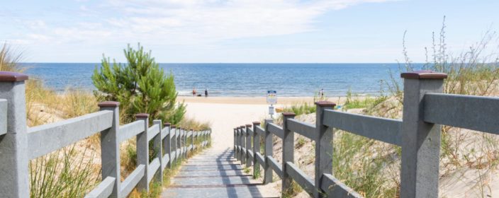 Strandzugang in Bansin, Ostsee
