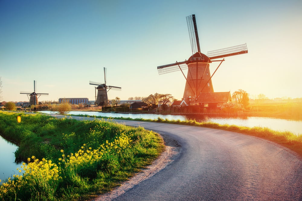 Holland, Niederlande, Windmühlen