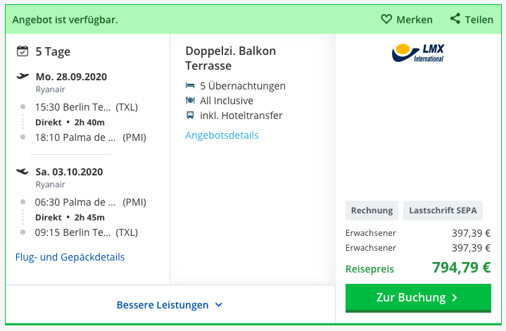 Mallorca All Inclusive Urlaub