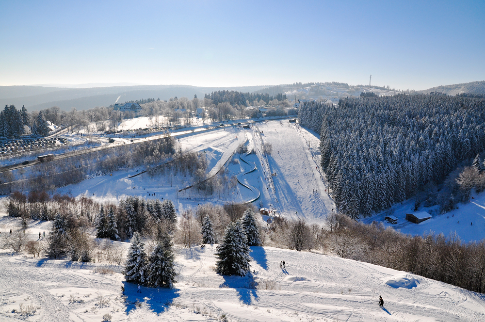 Blick über die Skipiste in Winterberg