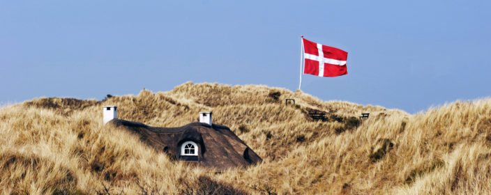 Dänemark, Haus in Dünen