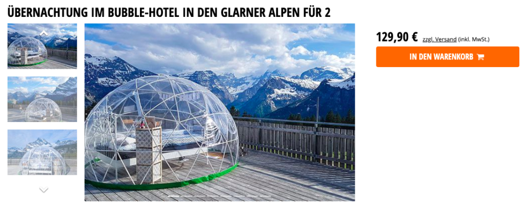 Kapselhotel in der Schweiz