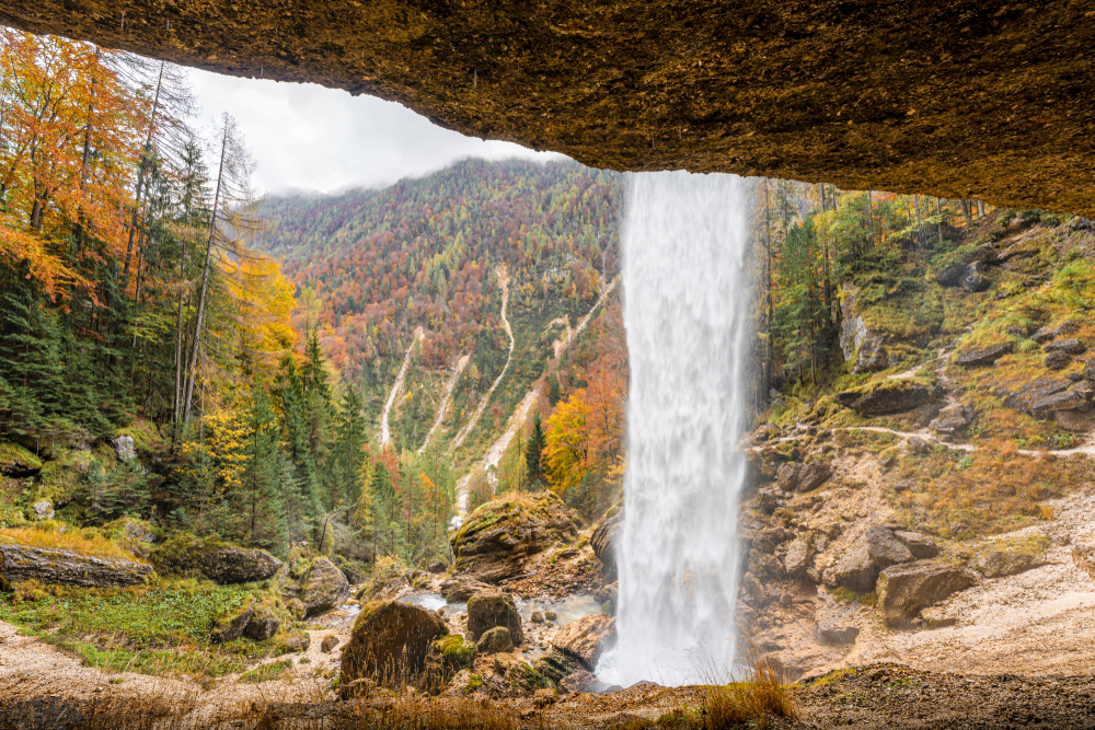 Pericnik Wasserfall in Slowenien
