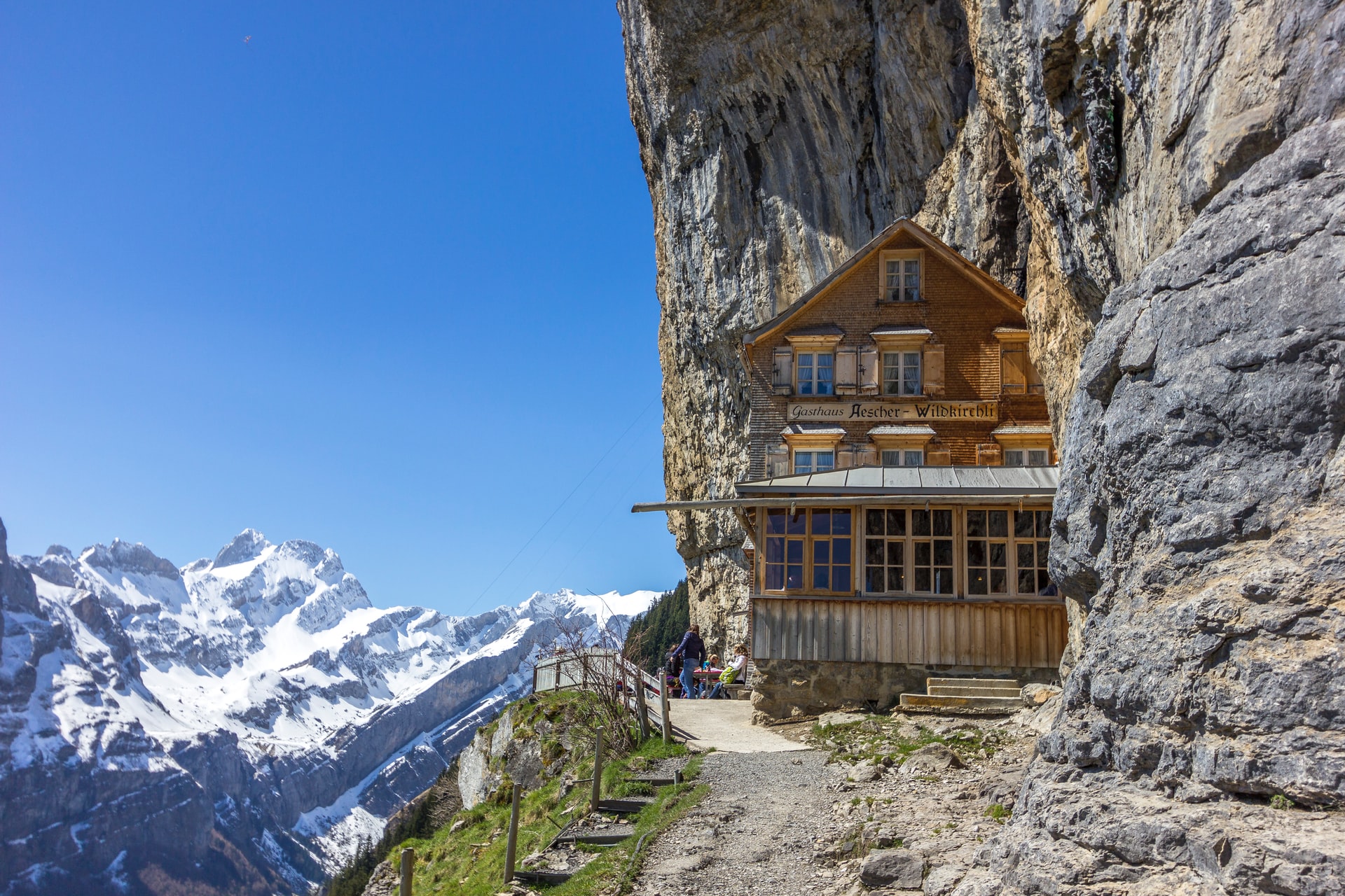 Schweiz, Schwende, Berghütte