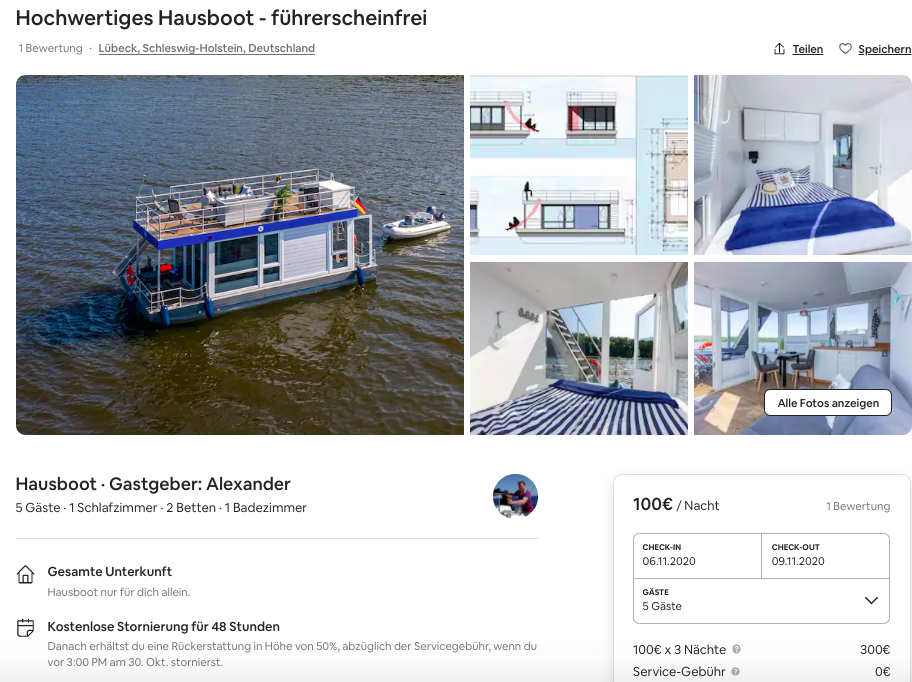 Urlaub auf dem Hausboot