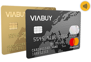 viabuy prepaid mastercard als goldene karte und schwarze karte