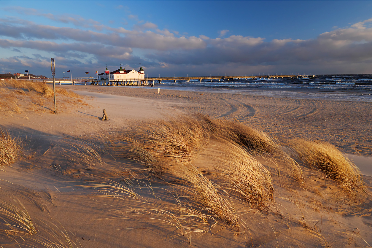 Sandstrand in Ahlbeck, Usedom