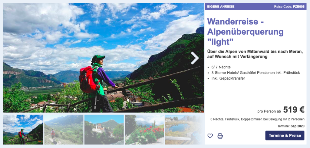 Alpenüberquerung