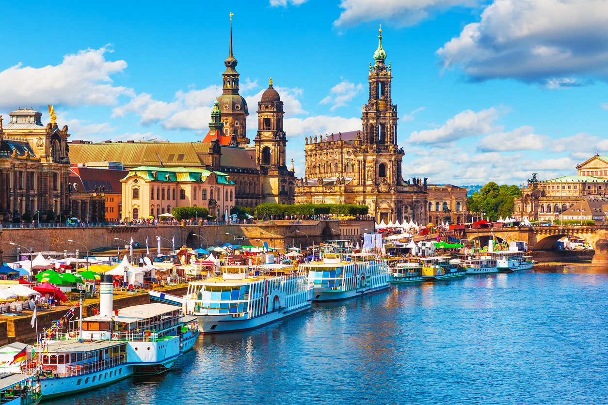 Bootsfahrt auf der Elbe in Dresden