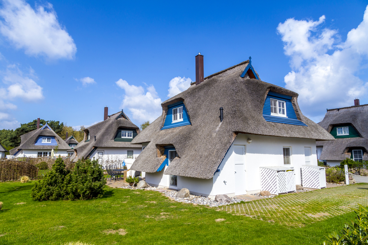 Typisches Dorfhaus auf Usedom