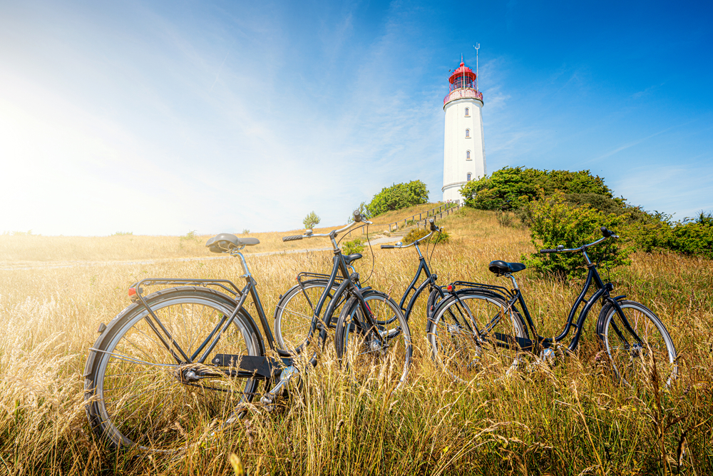 Radfahren auf Hiddensee, Ostsee