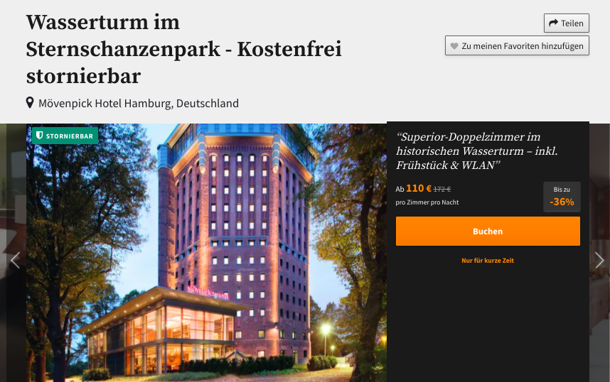 Hamburg Kurzurlaub im Mövenpick Hotel