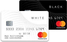 Black & White Prepaid Mastercard