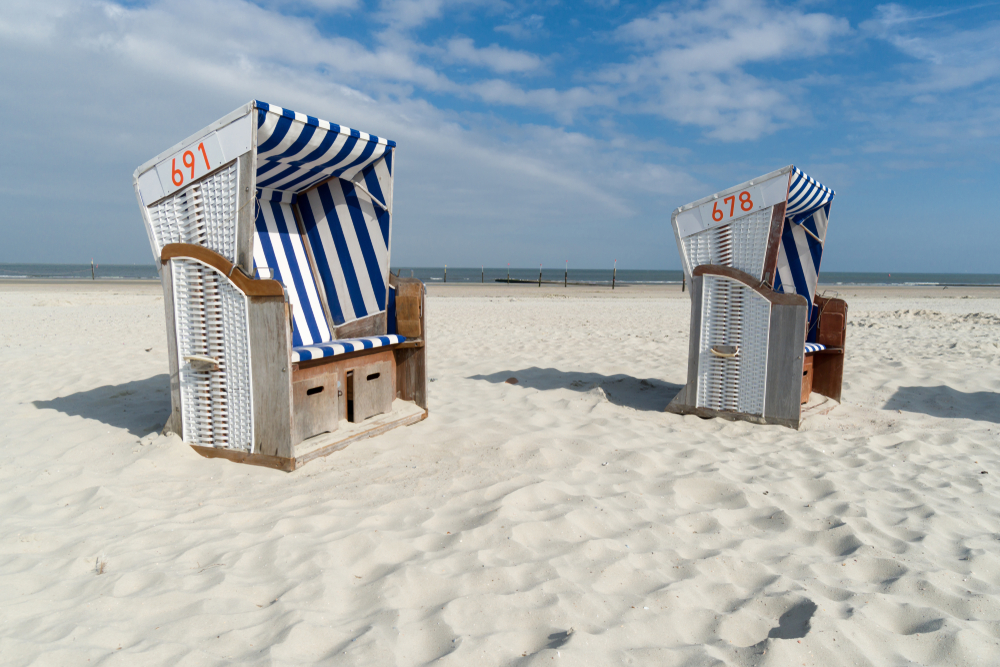 Norderney, Sommer, Strandkorb