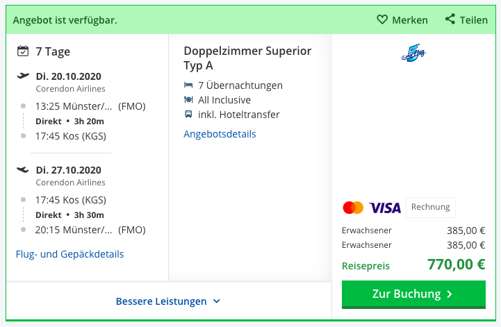 All Inclusive Urlaub auf Kos