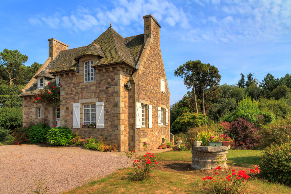 Frankreich, Bretagne, Landhaus