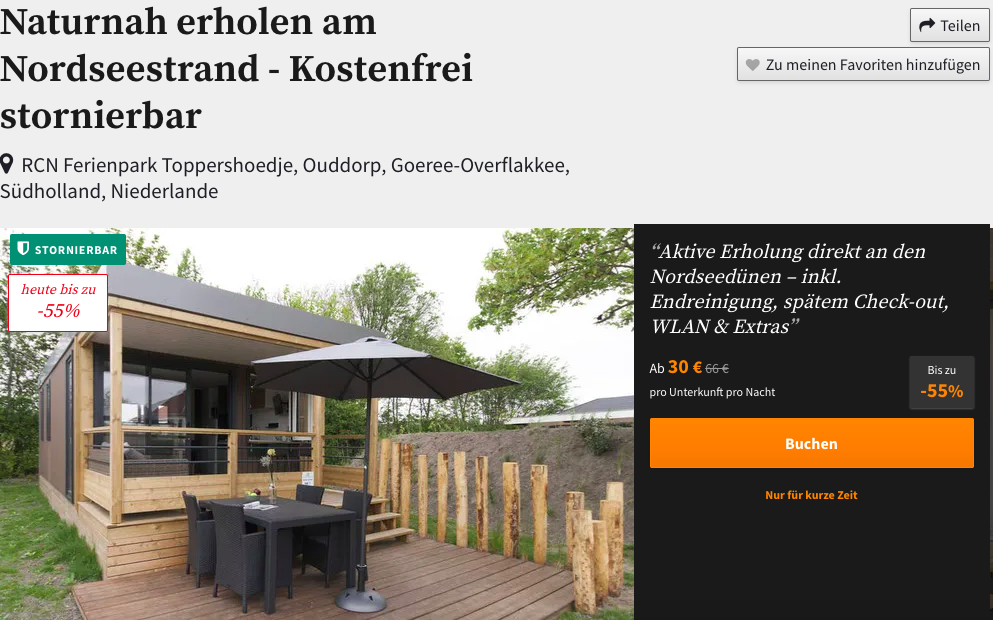 Glamping an der Nordsee (Holland)