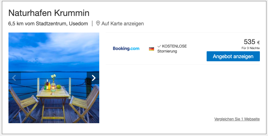 Hausboot vor Usedom
