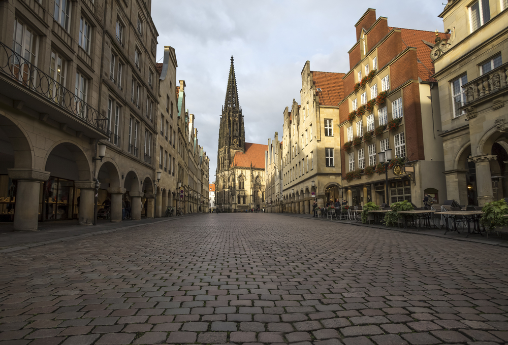 Blick auf den Prinzipalmarkt in Münster