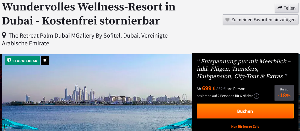 Reise nach Dubai