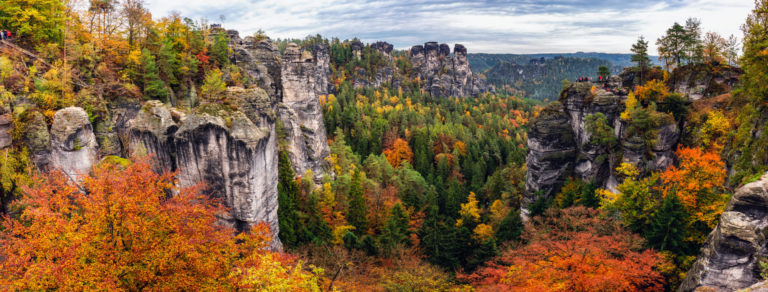 Die sächsische Schweiz im Herbst