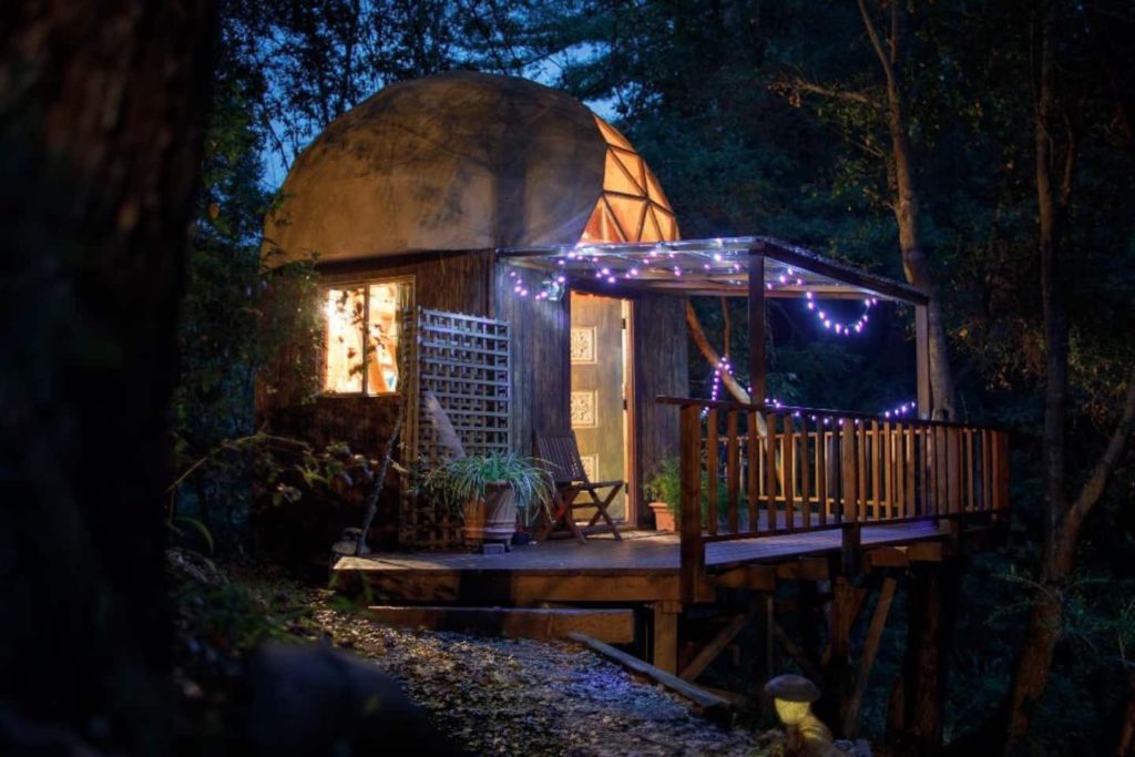 Airbnb, Unterkunft, Kalifornien, Mushroom Dome Cabin in Aptos