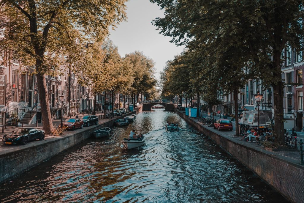 Amsterdam, Kanal, Urlaub