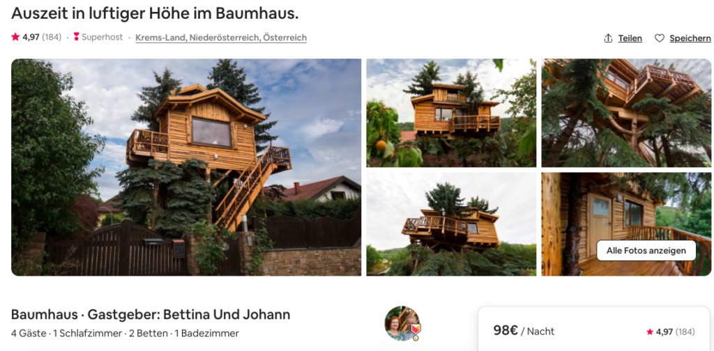 Baumhaus in Österreich