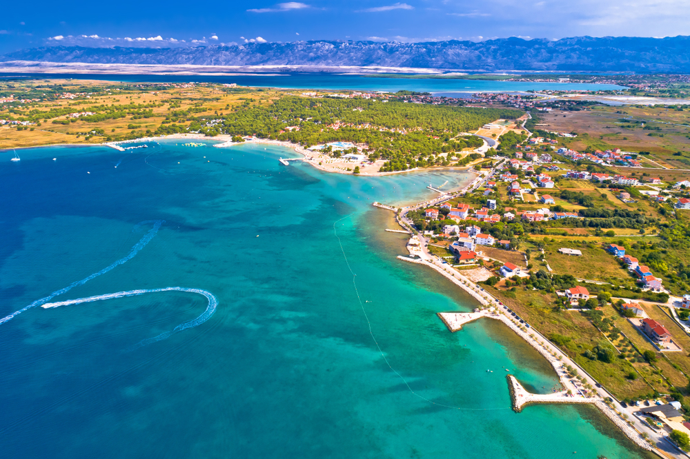 Blick über Zaton, Kroatien