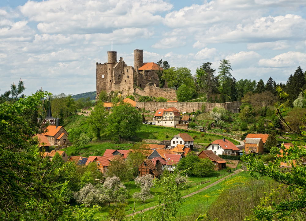 Die Burgruine in Hanstein
