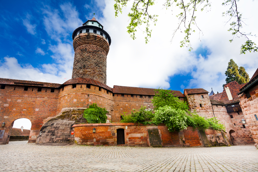 Deutschland, Nürnberg, Kaiserburg mit Sinwellturm