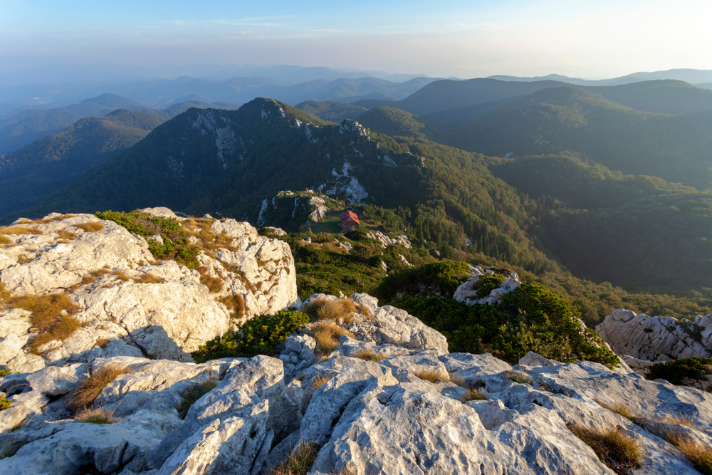 Gipfel im Risnjal Nationalpark, Kroatien