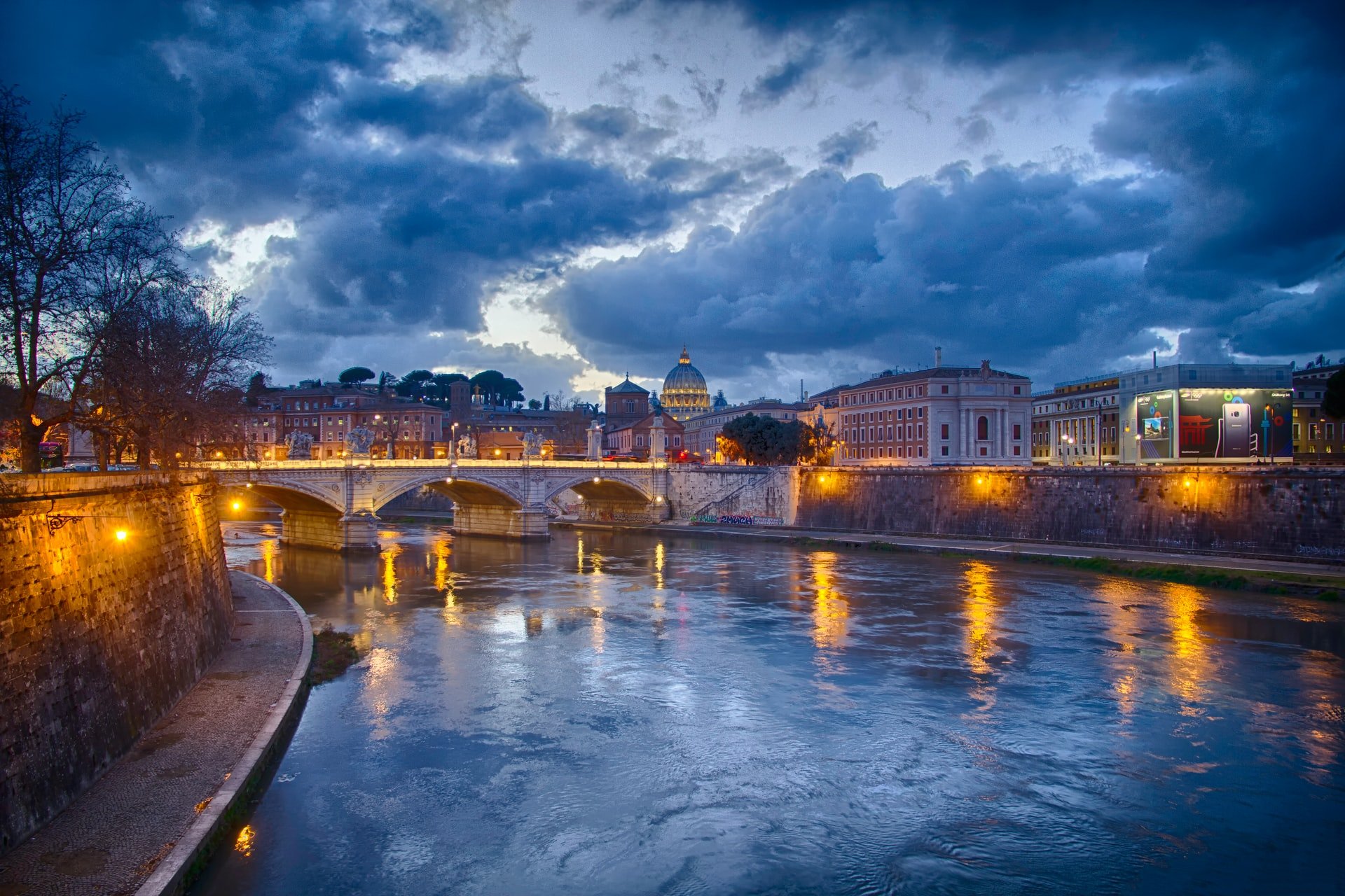 Italien Urlaub, Rom bei Nacht