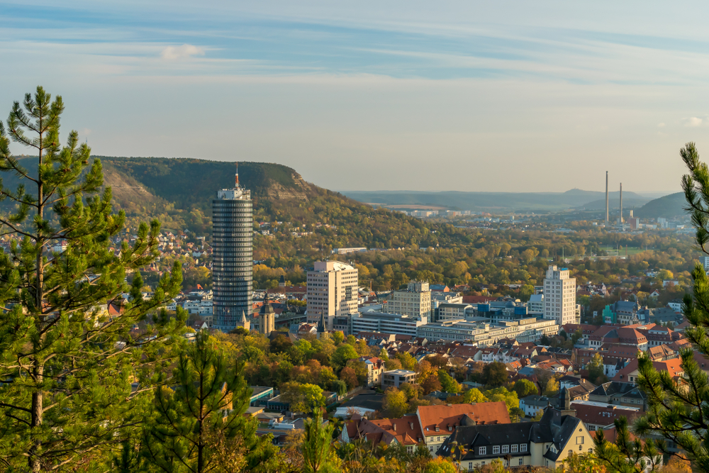 Blick über Jena, Thüringen