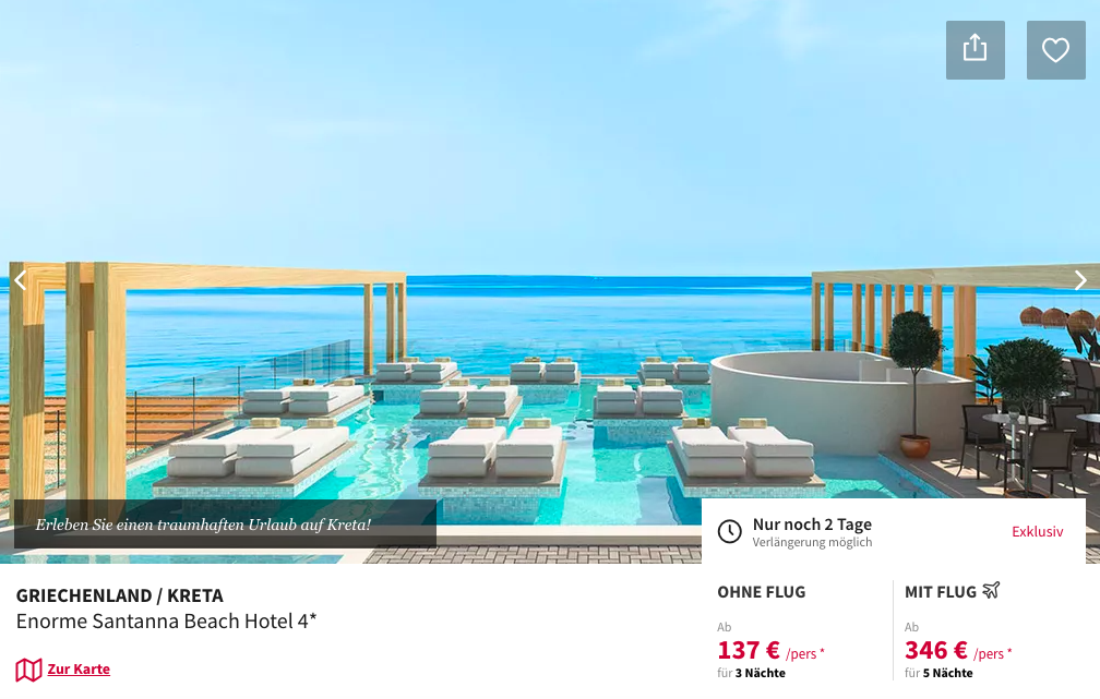 Kreta Pauschalreise Deal