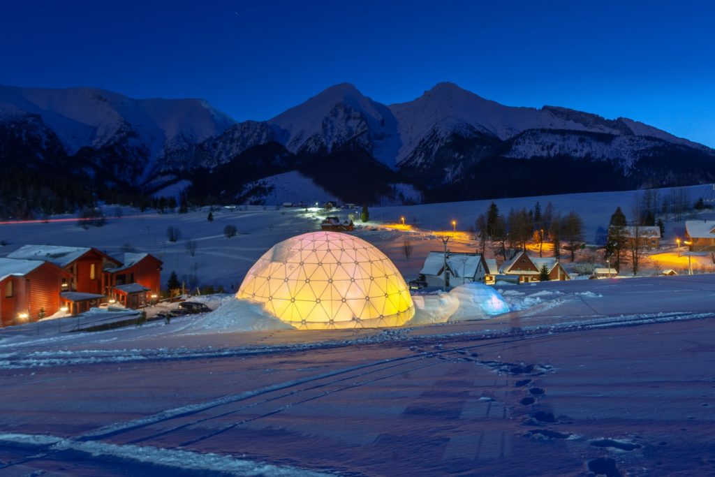 Urlaub im Iglu in der Tatra, Slowakei