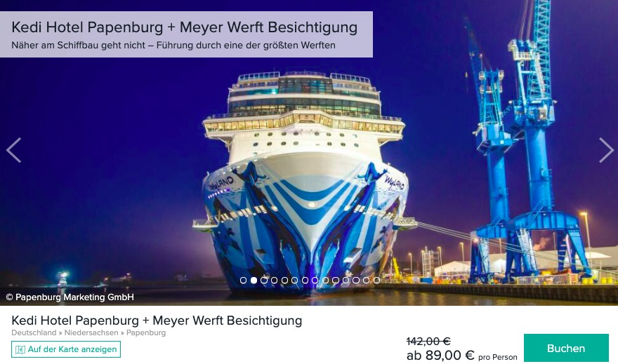Meyer Werft Besichtigung