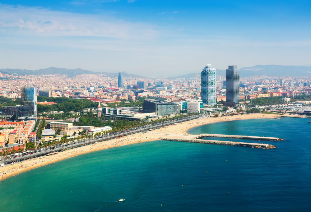 Der Strand von Barcelona