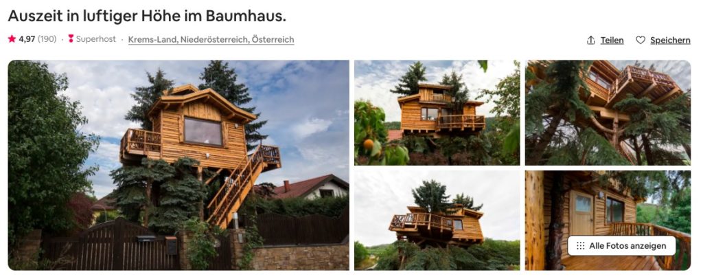 Baumhaus in Österreich
